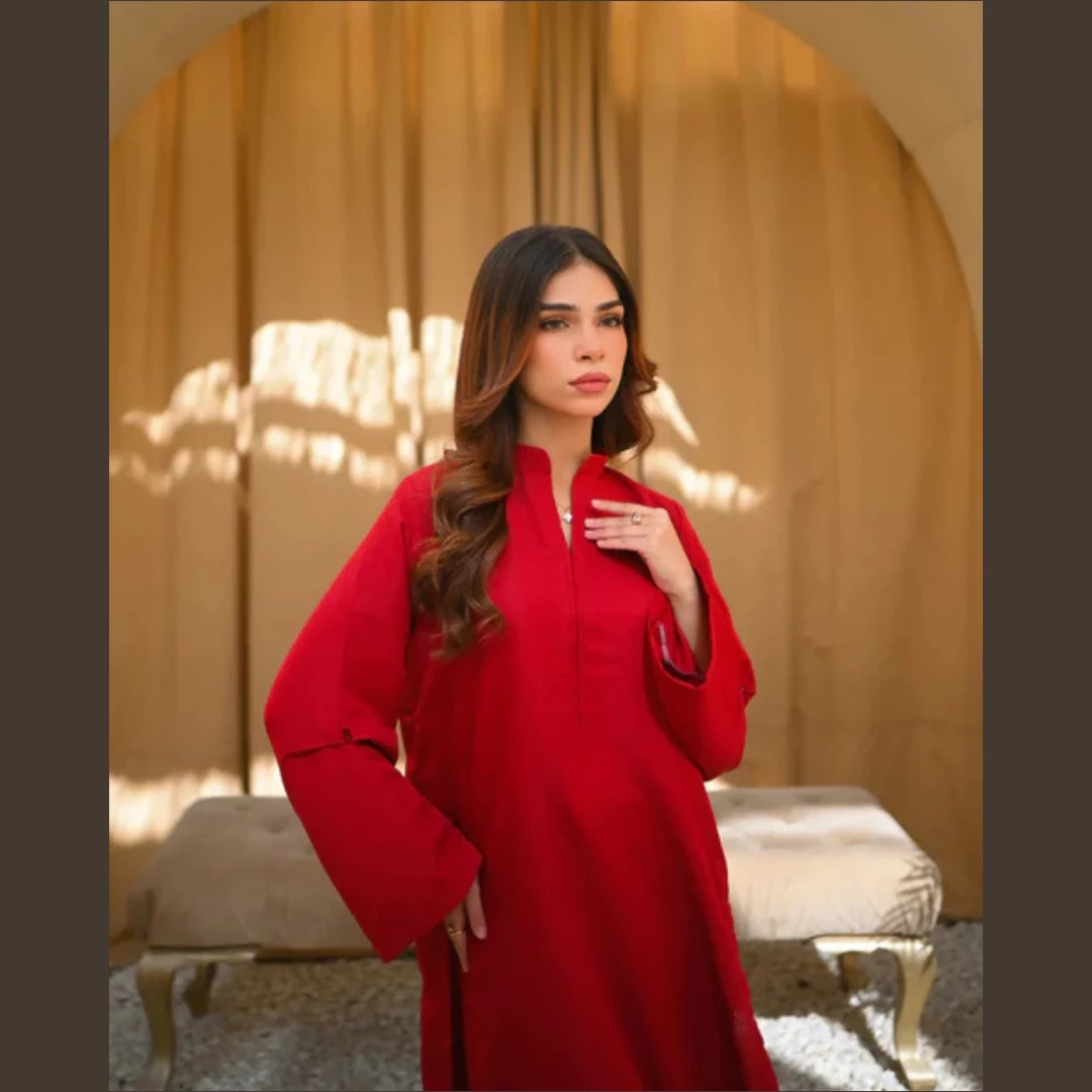 Ruby Red Two-Piece Ensemble