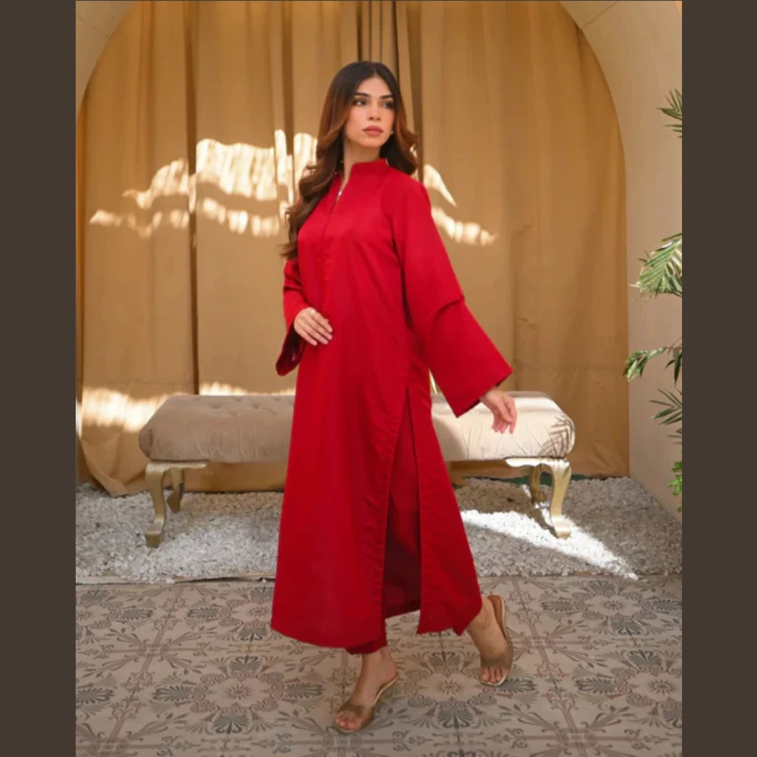 Ruby Red Two-Piece Ensemble