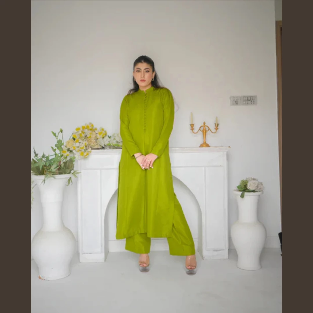 Pine Green Two-Piece Dress