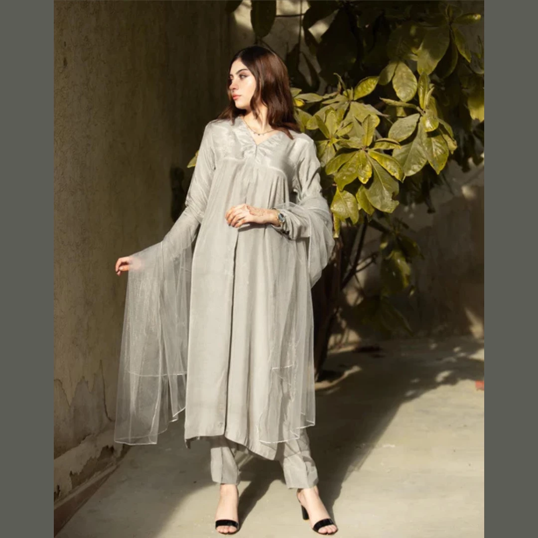 Grey Elegant Three-Piece Suit